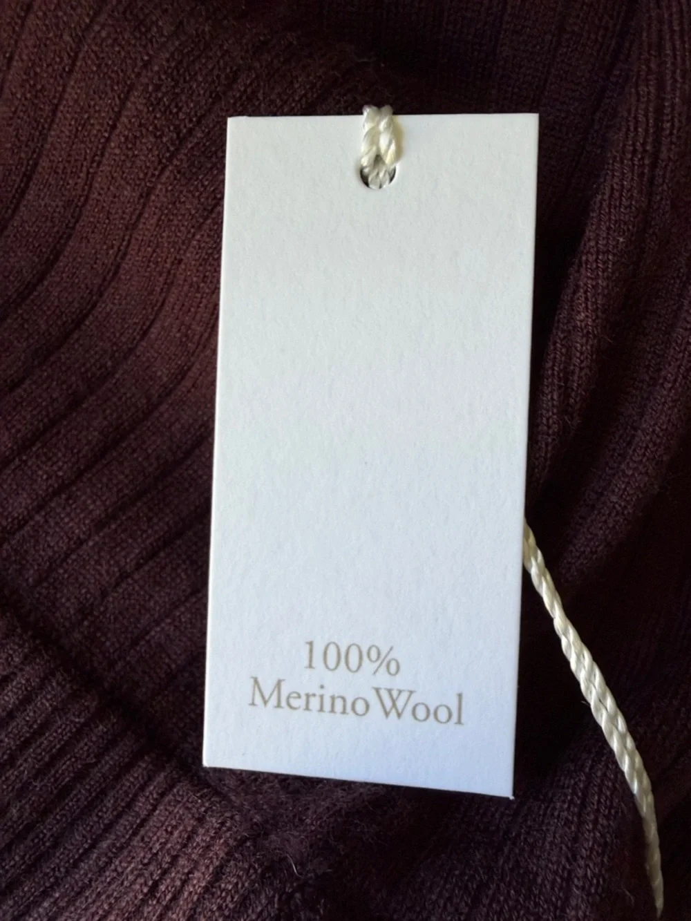 NWT Abercrombie & Fitch 100% Merino Wool Brown Ribbed Midi Maxi Skirt Size XL - Picture 5 of 6